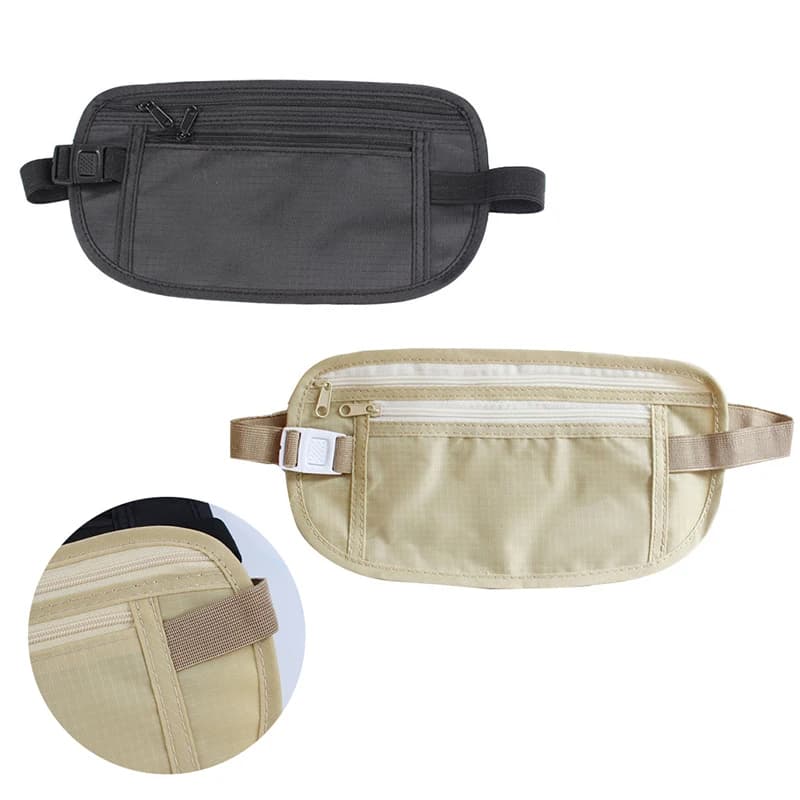 New 1PC Invisible Travel Waist Packs Waist Pouch for Passport Money Belt Bag Hidden Security Wallet Casual Bag For Men Women