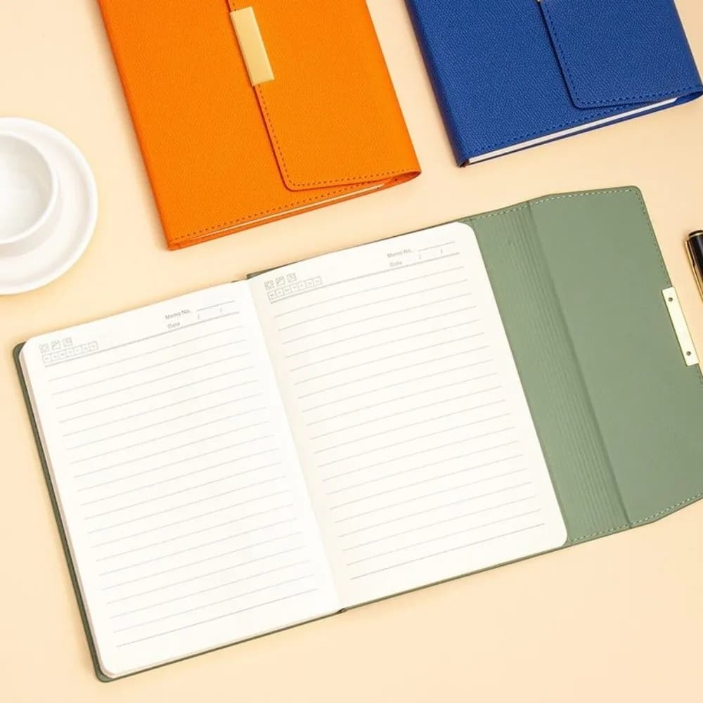 Vintage A5 Business Notebook Agenda Planner High-end Diary Notebook Office Supplies Leather Cover Travel Journal Notebook