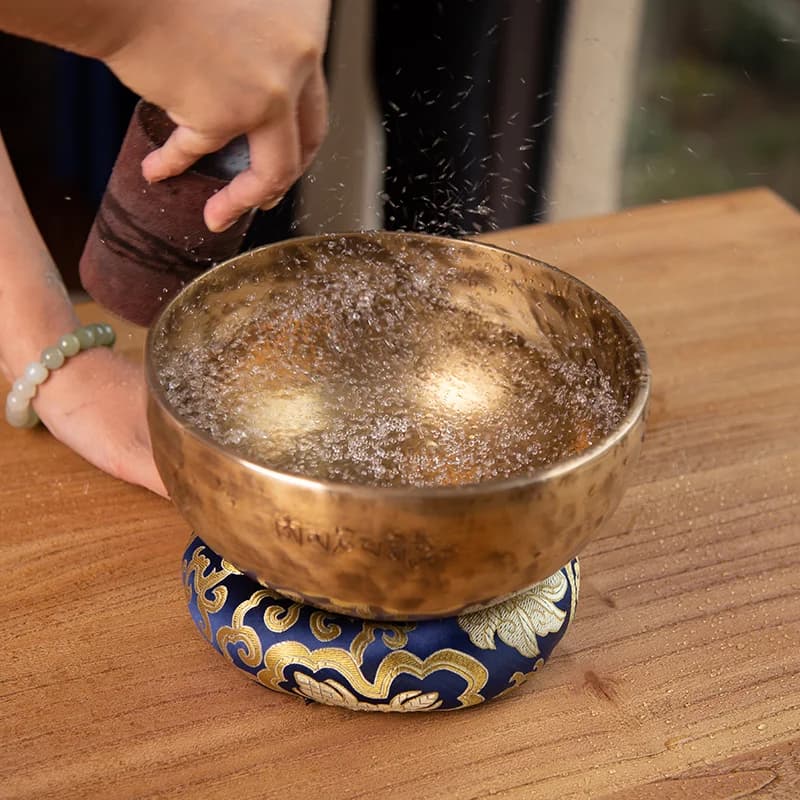 Copper Fullmoon Singing Bowl Meditation Handmade Singing Bowls Sound Therapy Musical Bowls Professional Buddhist Bowl Instrument