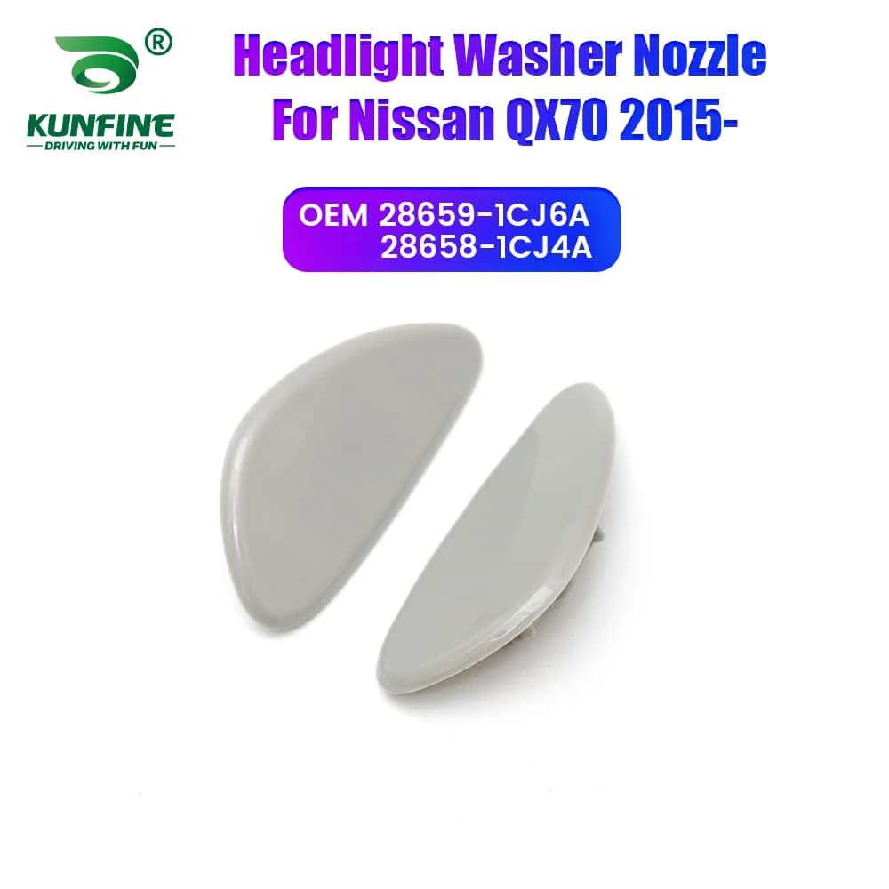 Auto Faro Paraurti Anteriore Rondella Ugello di Spruzzo Jet Faro Copertura Della Pompa Per Nissan QX70 2015- 28659-1CJ6A 28658-1CJ4A