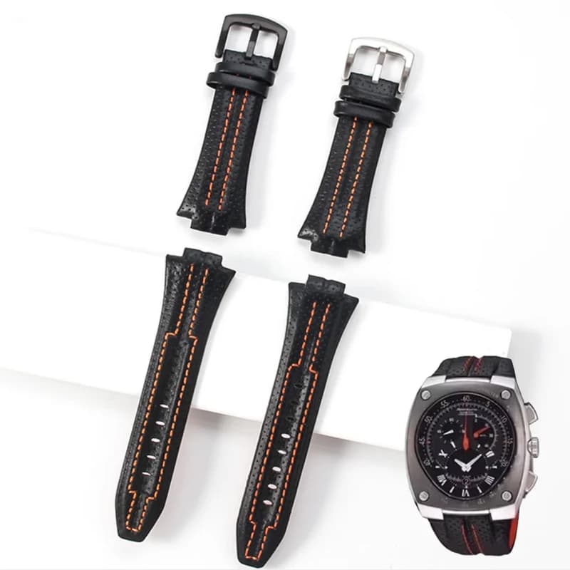 Genuine Leather Watch Strap for Seiko SNL017P1 SNL029P2 SNA595P2 SNL021P1 Watch Accessories for 15x27mm waterproof bracelet