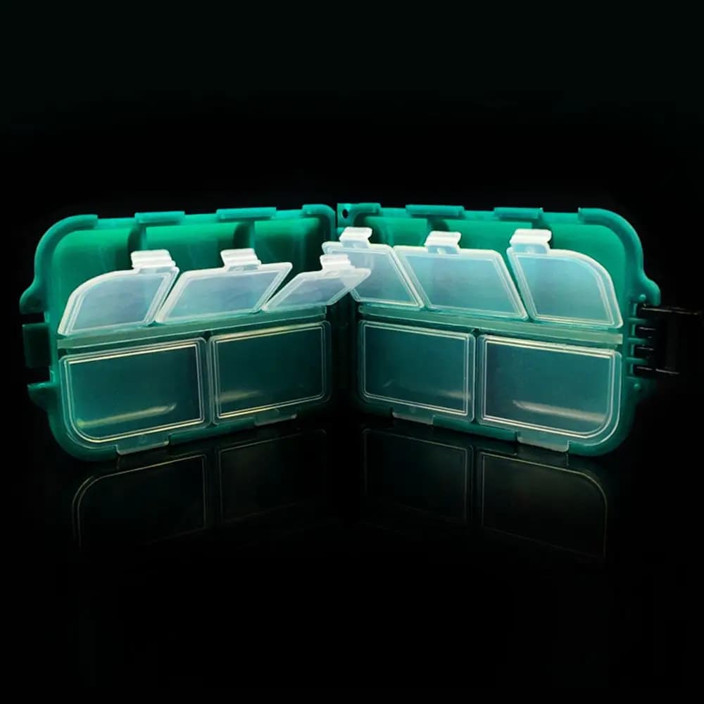 Portable Square Accessory Tool Fishhook Box Bait Storage Case Fishing Tackle Boxes Lure Container