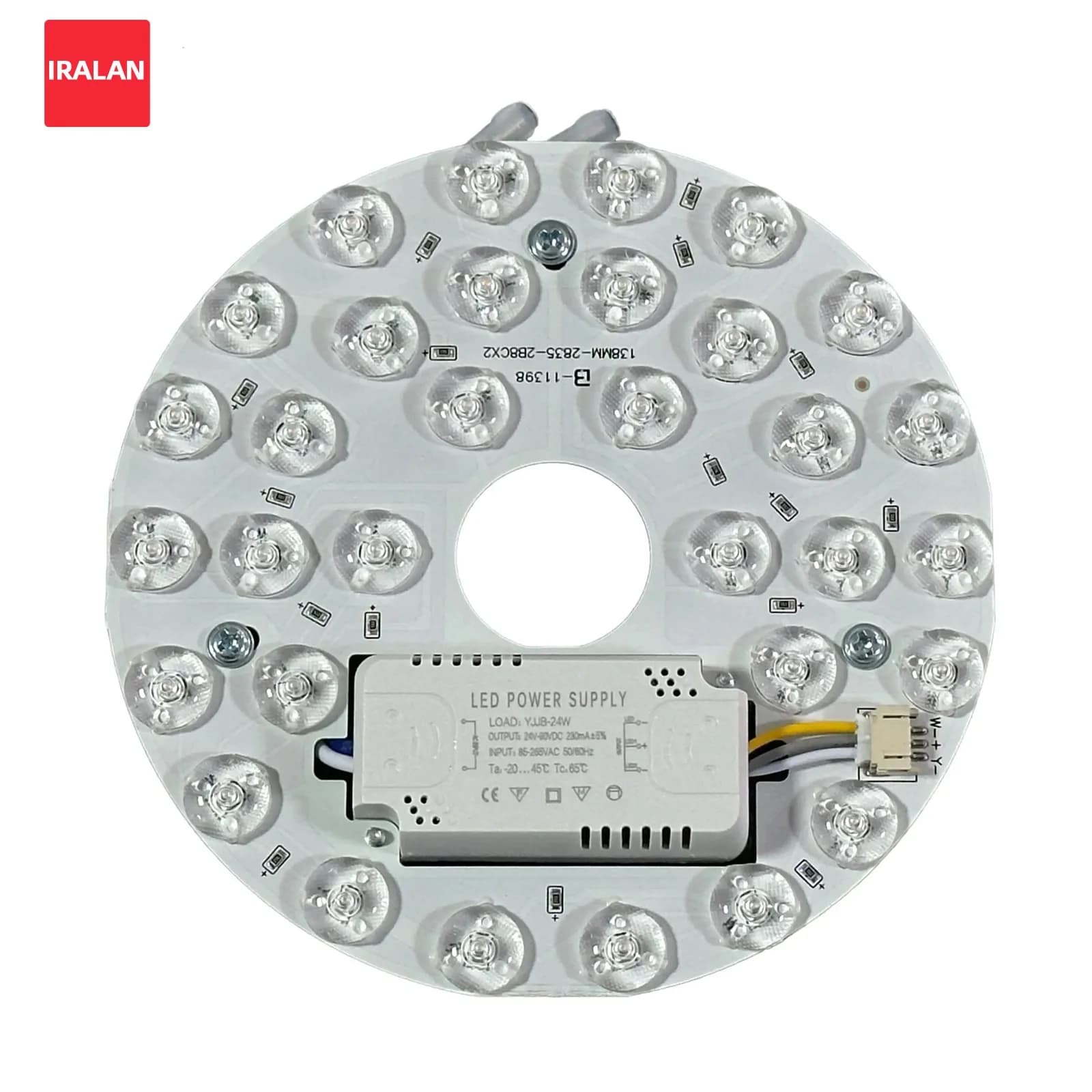 IRALAN Pannello luminoso a LED AC 85-265V per luci del ventilatore o plafoniere Pannello ad anello Cerchio Telecomando Installazione semplice
