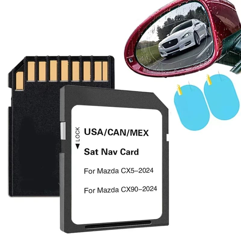 Mappe USA CAN MEX per Mazda CX-5 CX-90 Navigazione rapida scheda SD GPS Versione 2023 Aggiornamento software Consegna veloce
