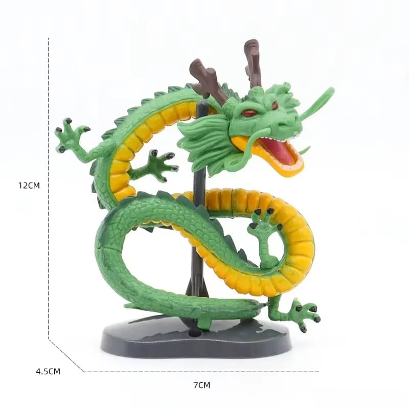 Anime Dragon Ball Shenron Figure Giocattoli Cartoon Son Goku Ciano Dragon Figurina in PVC fatta a mano Decorazione anime Bambole modello di compleanno