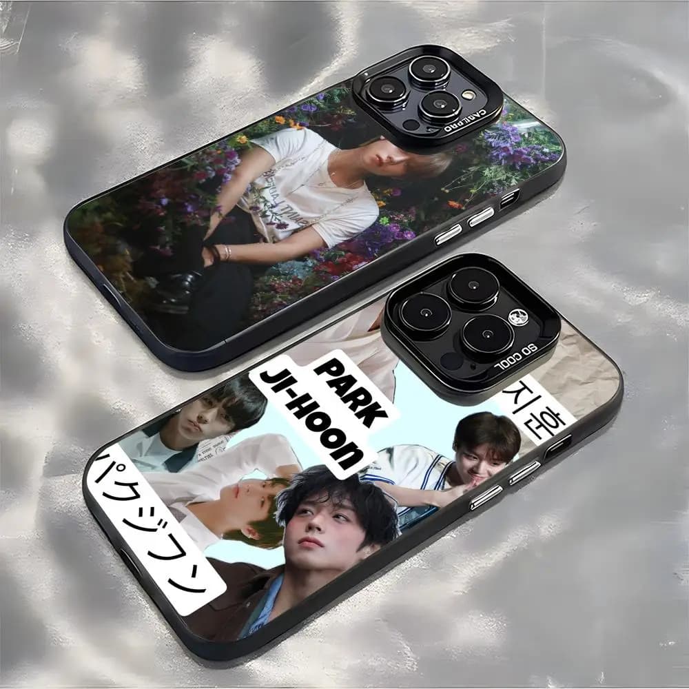 Park Jihoon Wanna One Phone Case For lMDColor Silver Shell For lPhone 17 16 e 15 14 13 12 11 Pro Max Plus