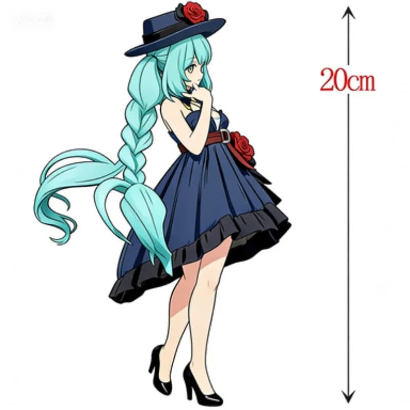 Offerta Speciale: Statuette Anime Hatsune Miku da 20CM, Trio Try iT Figure, Abito da Esterno, Kawaii, Giocattolo da Collezione, Regalo per Scrivania
