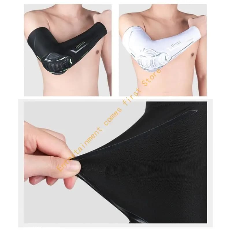 Supporto per gomito antiurto, manica per braccio, supporto per braccio da basket, elastico per palestra, 55KD