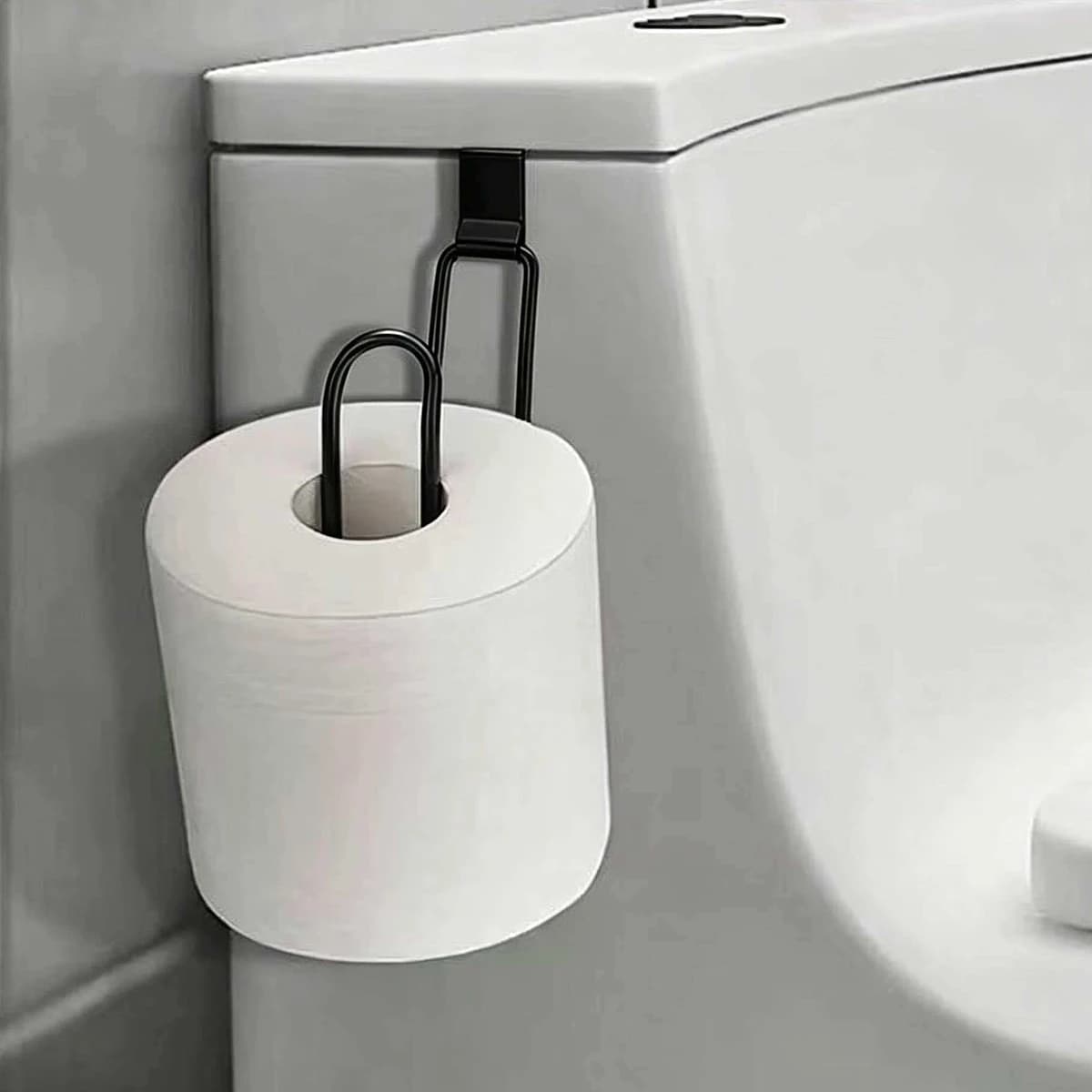Portarotolo in ferro, porta carta igienica in ferro, porta fazzoletti da parete per bagno