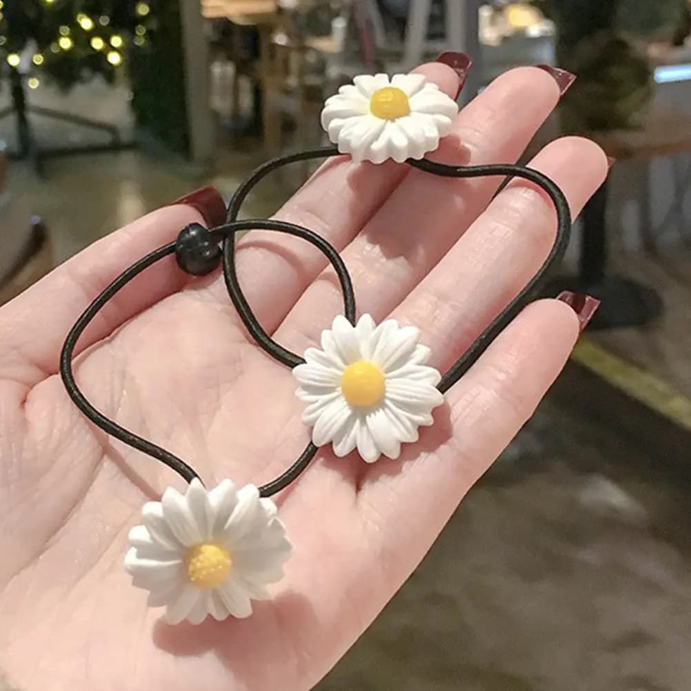 9Pcs Daisy Flower Hair Clips Lovely Floral Barrettes for Women Thick Curly Straight Hair Fixing Decorative Hairpins