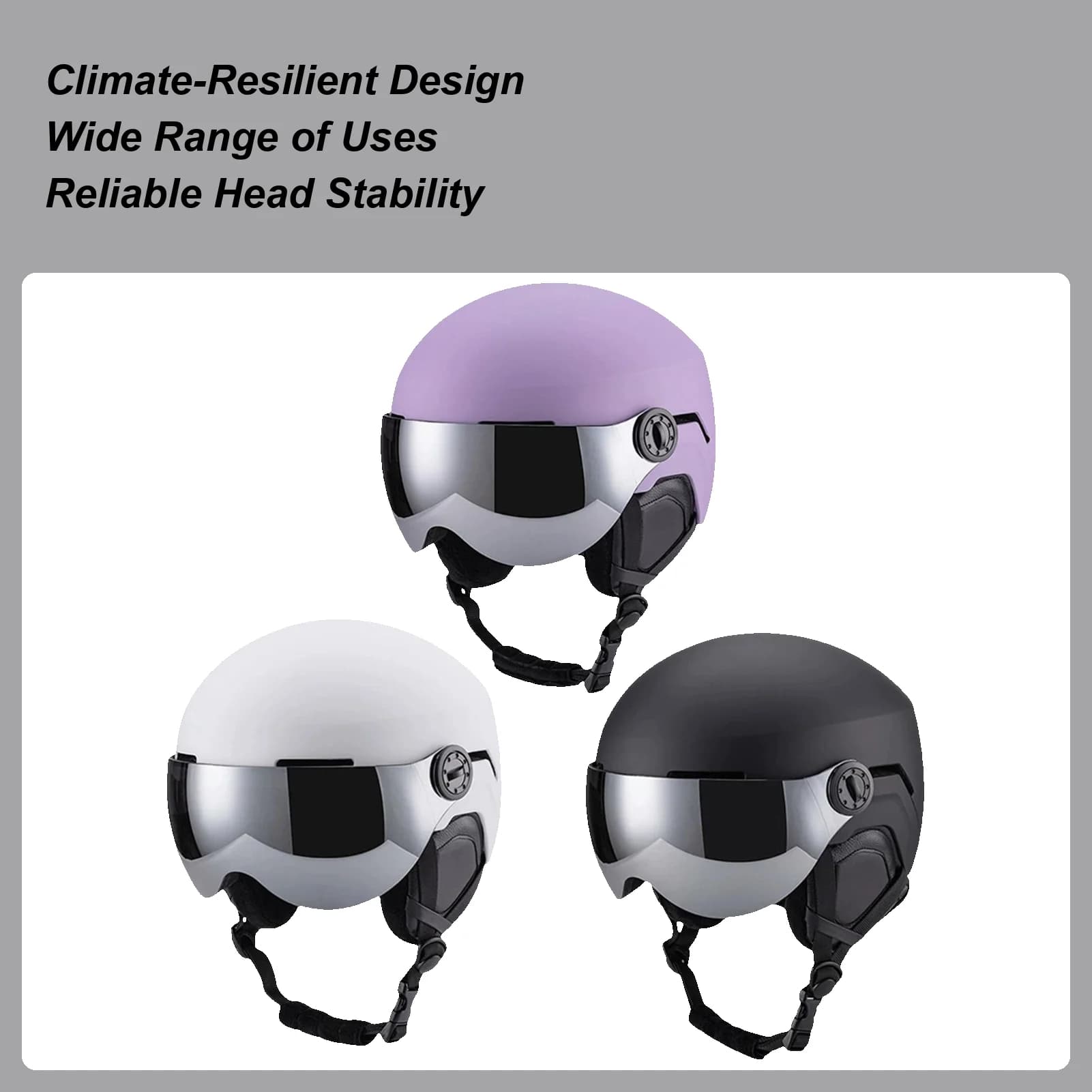 Occhiali da neve casco da sci integrato sport all'aria aperta equipaggiamento da sci unisex casco caldo traspirante Casco protettivo da sci da neve