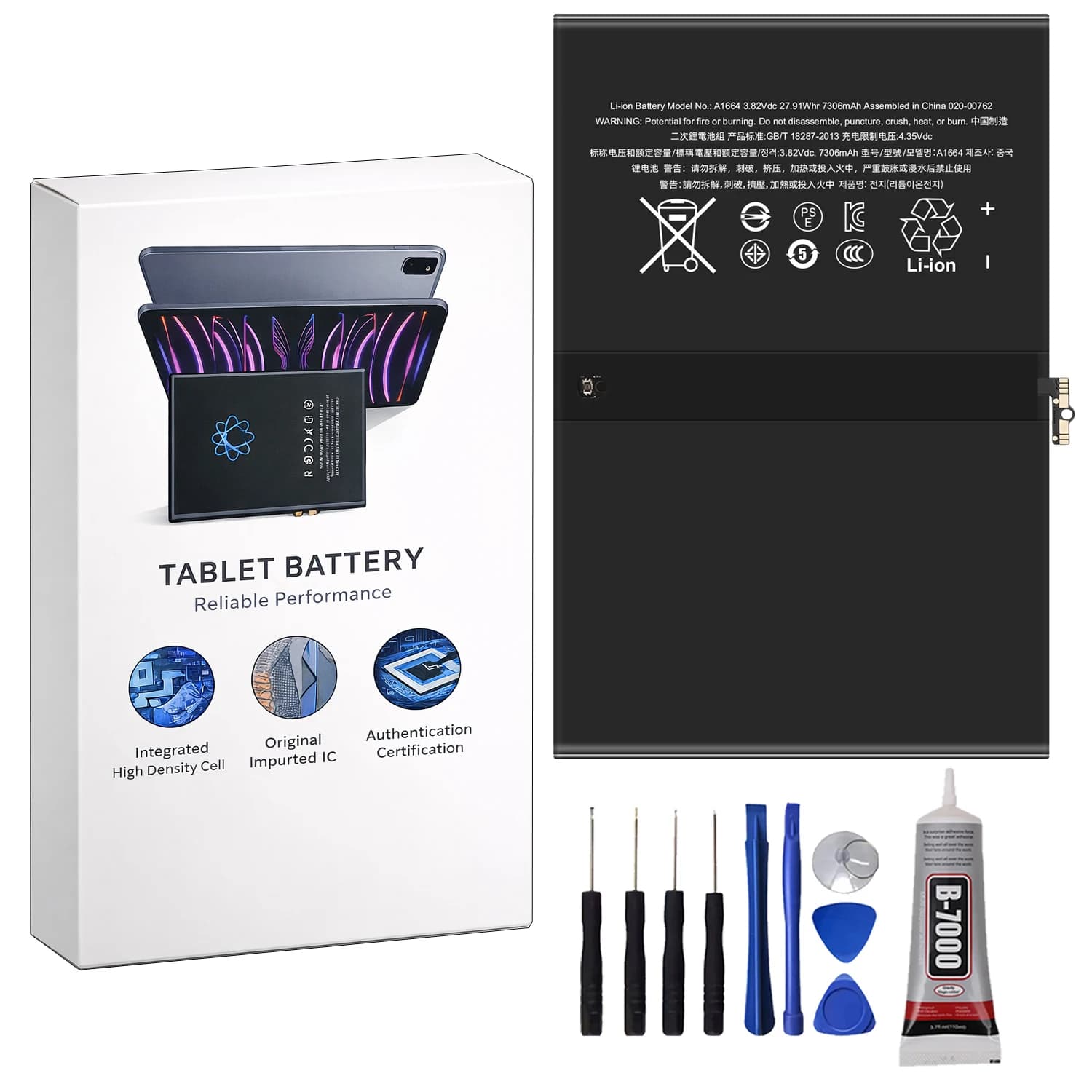 Brand New A1664 Battery For IPad Pro 9.7 Pro97 A1664 A1673 A1674 A1675 tablet Repair Part Capacity Tablet Batteries
