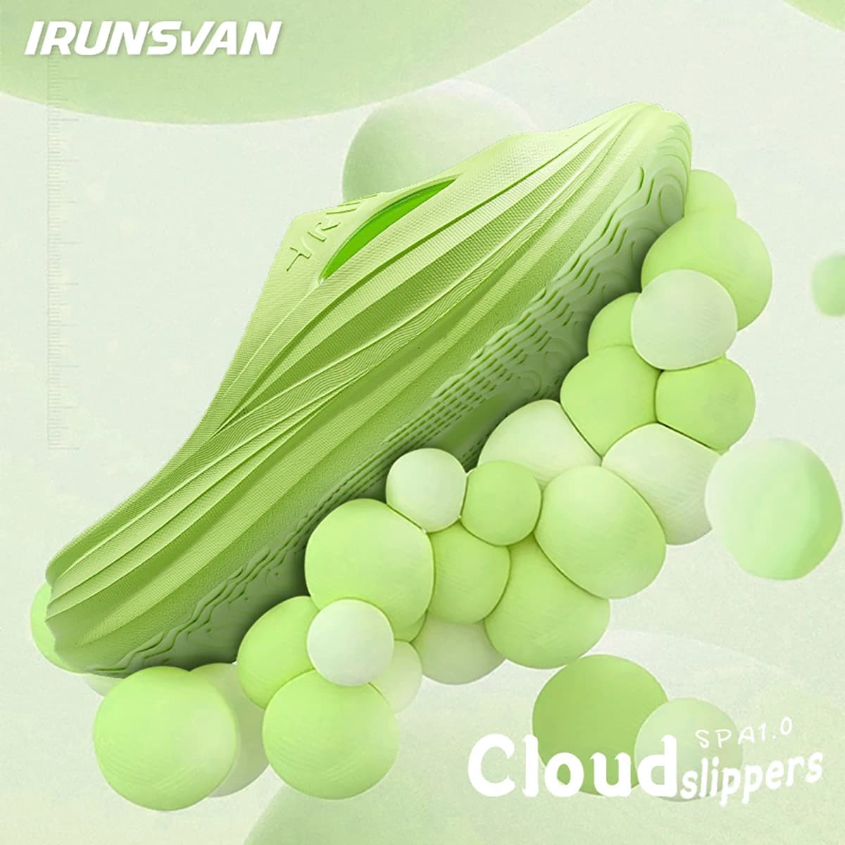 IRUNSVAN Ciabatte Cloud 1.0 Estive Traspiranti Antiscivolo da Esterno con Suola Morbida per Sport e Basket Unisex