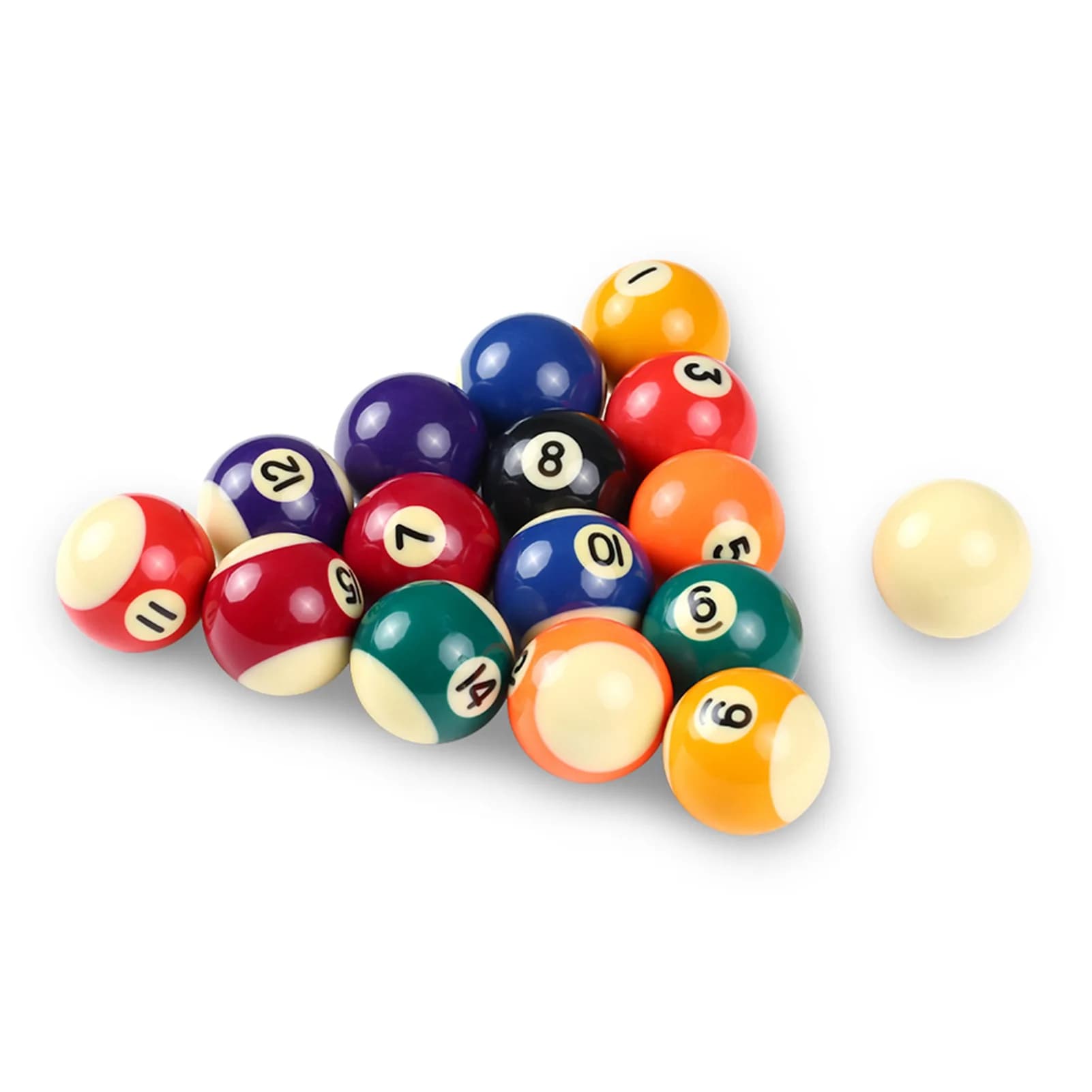 25MM / 38MM Palline da biliardo per bambini Set Palline da biliardo piccole in resina Set completo Set da biliardo Set di palline da biliardo Set di stecche per l'addestramento