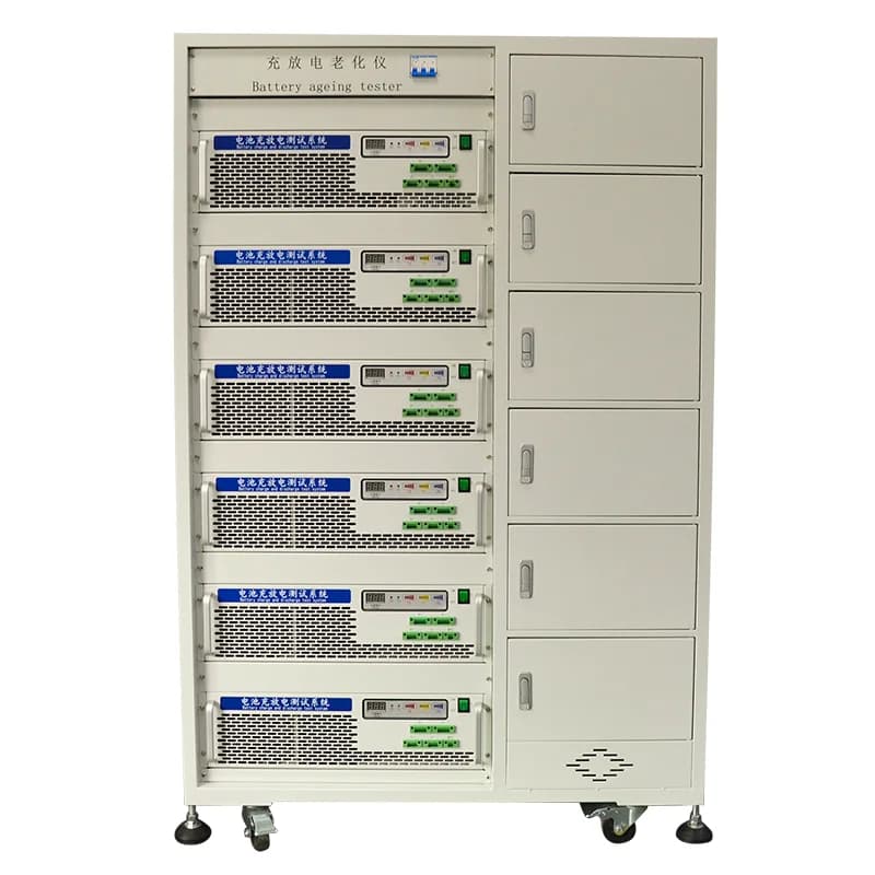 Macchina per test scaricatore caricabatterie batteria al litio Lifepo4 Gruppo celle EV Tester di ricarica e scarica Armadio di invecchiamento