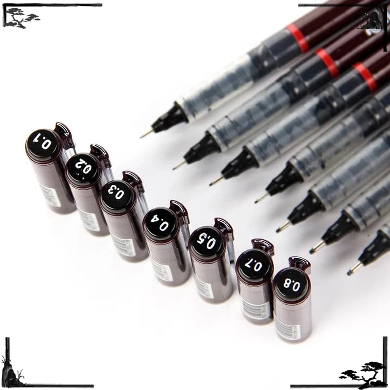 Penne Fineliner Grafiche Rotring Tikky con Inchiostro Scorrevole 0.1/0.2/0.3/0.4/0.5/0.7mm per Disegno, Schizzi, Arte, Scuola e Ufficio