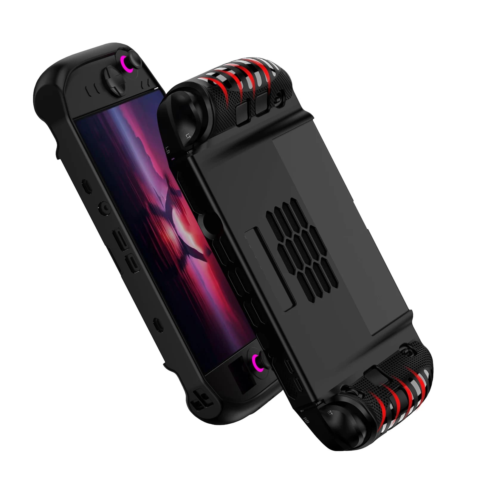 Pelle morbida in TPU per tutto il corpo antiurto con custodia protettiva per cavalletto a prova di caduta per console di gioco portatile Lenovo Legion Go