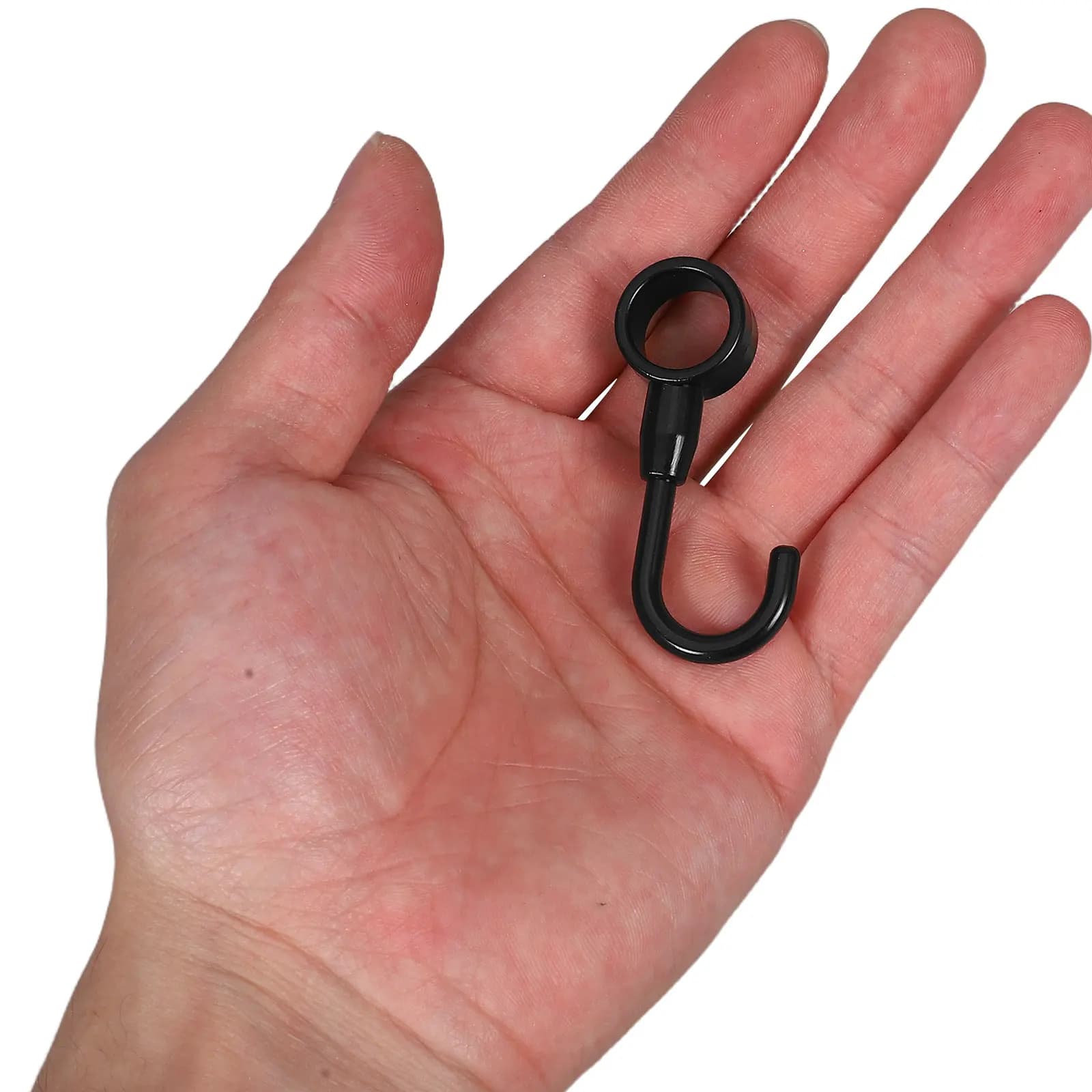 50Pcs Plastic Hooks Round Tube Hangers Sturdy Windproof Non-Slip Design for Kitchen Clothes Coat Rack Wardrobe Organizer
