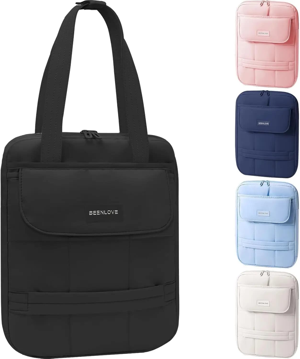 Custodia per Laptop Ultra Leggera Imbottita 13-14 Pollici con Manici, Compatibile con MacBook Air/Pro, iPad, Dell HP ASUS Lenovo, Nera