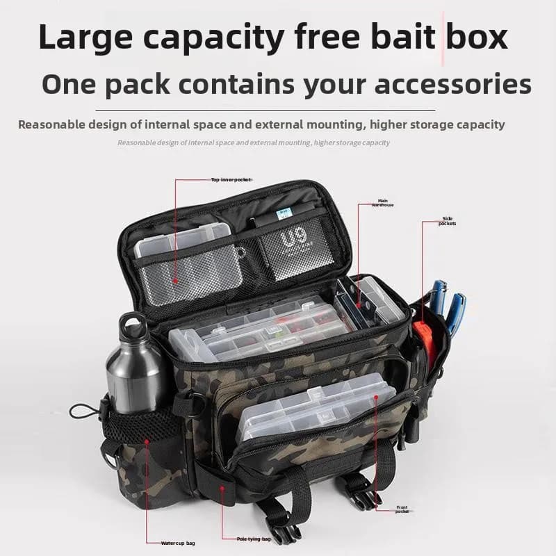 [Scan Box] Luya Bag for Fishing Equipment Multifunctional Waist Bag