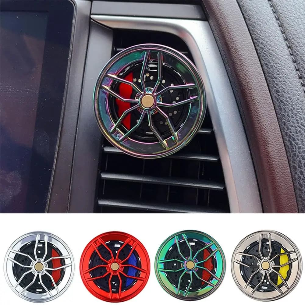 Car Deodorant Swivel Clips Automatic Wheel Hub and Air Intake Pneumatic Fragrance Clip for Perfume Decorative Car Accessories