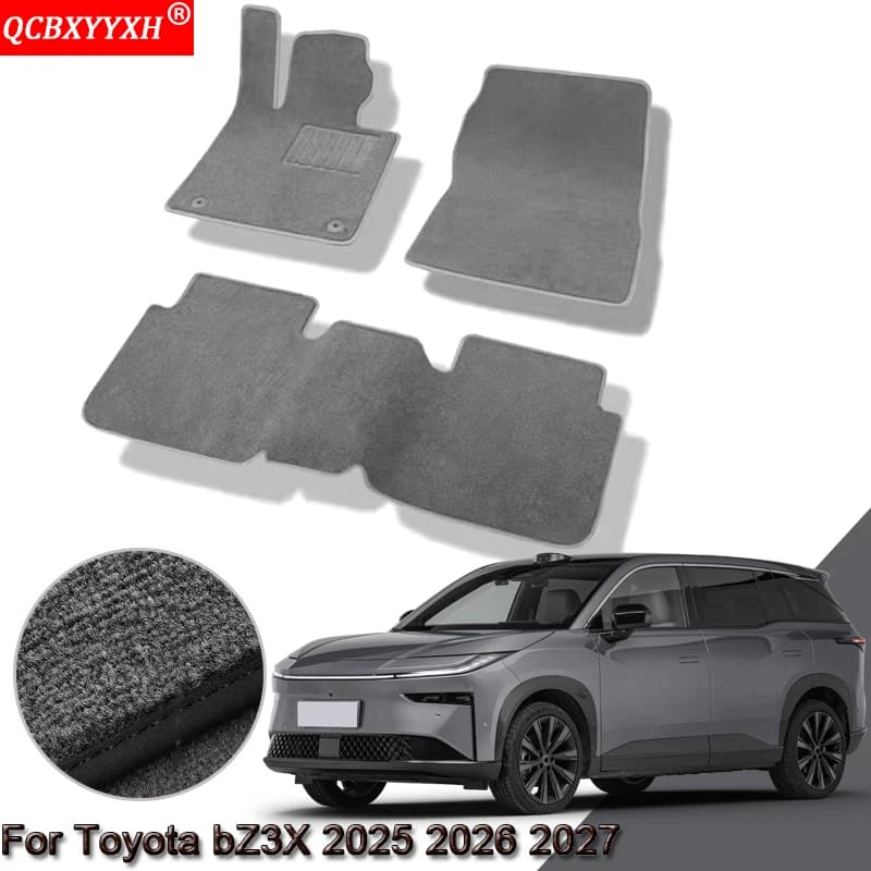 Tappetini auto personalizzati per Toyota bZ3X 2025 2026 2027 Tappetini antiscivolo impermeabili Tappeti di protezione interna Tappeti Accessori