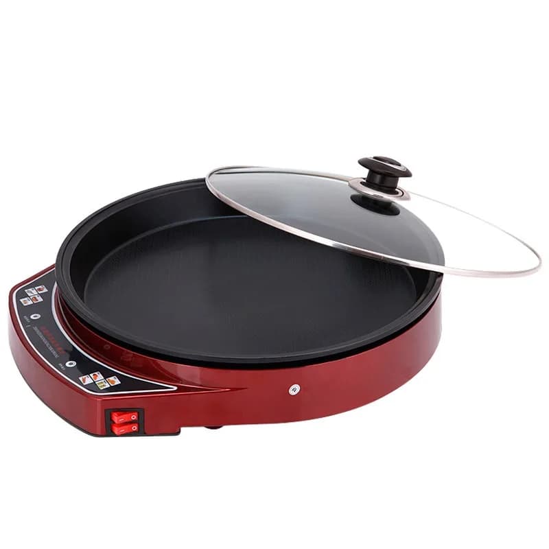 Single-sided electric pan, water frying pan, domestic pancake pan, electric pan, pancake machine, baffle pan