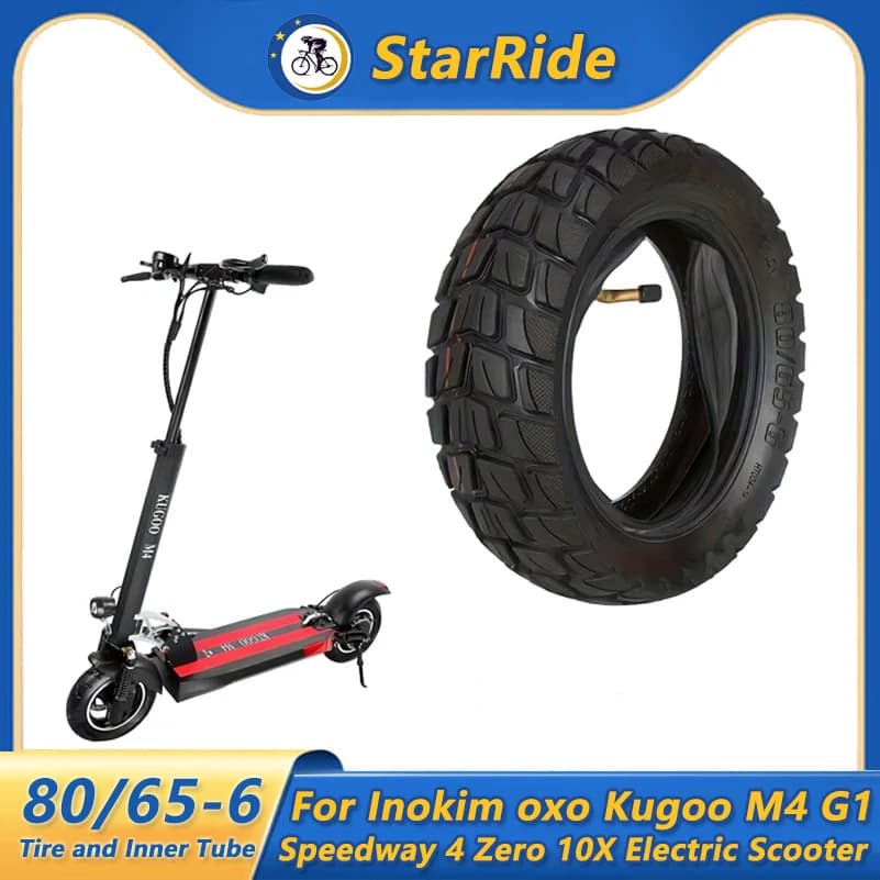 Pneumatico fuoristrada da 10 pollici 80/65-6 per Inokim oxo Kugoo M4 G1 Speedway 4 Zero 10X Scooter elettrico 255x80 10x2.50 Pneumatico