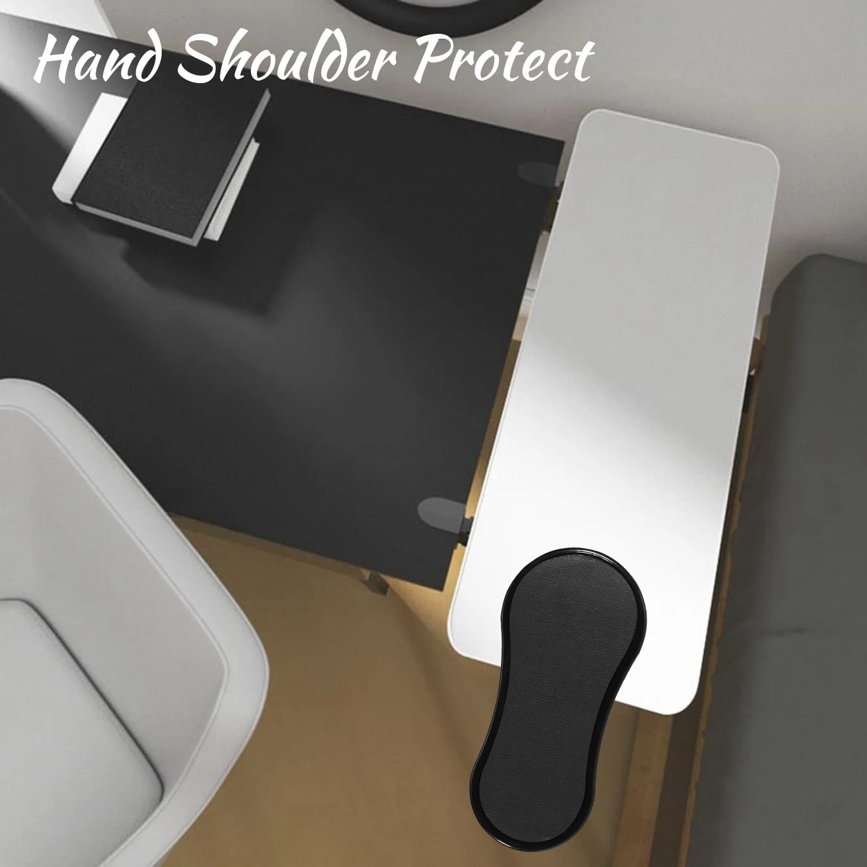 Protezione per le spalle delle mani, bracciolo, scrivania, attaccabile, supporto per il braccio del tavolo del computer, tappetini per mouse, braccioli, poggiapolsi, sedia, prolunga per tavolo