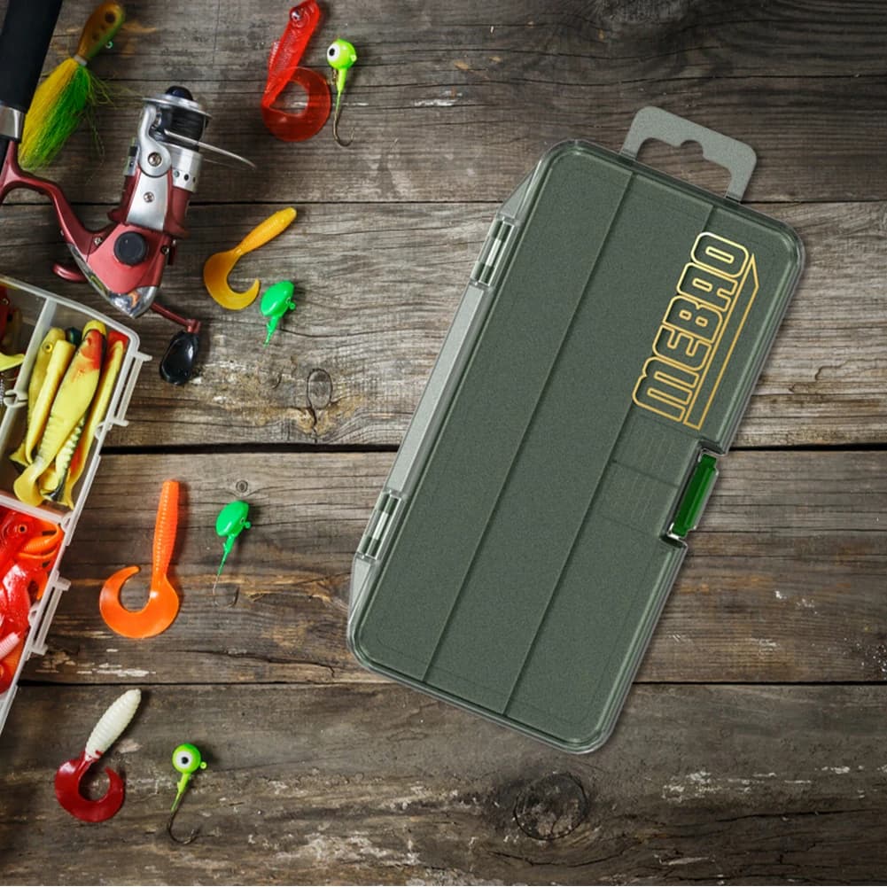 Scatola per Accessori da Pesca con Divisori Rimovibili, Contenitore per Esche e Attrezzatura da Pesca
