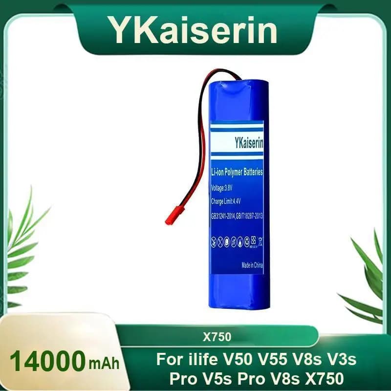 Batteria per aspirapolvere robot resistente ed ecologica 14000Mah per Ilife V50 V55 V8s V3s Pro V5s X750
