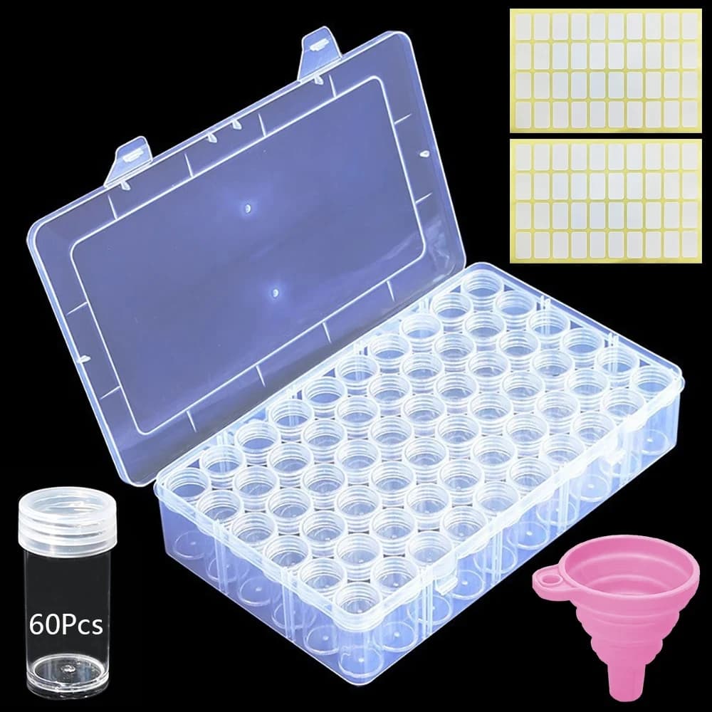Painting diamante artistic painting plastic storage box accessories beads box storage box hand-made painting tools artistic embroidery 5d