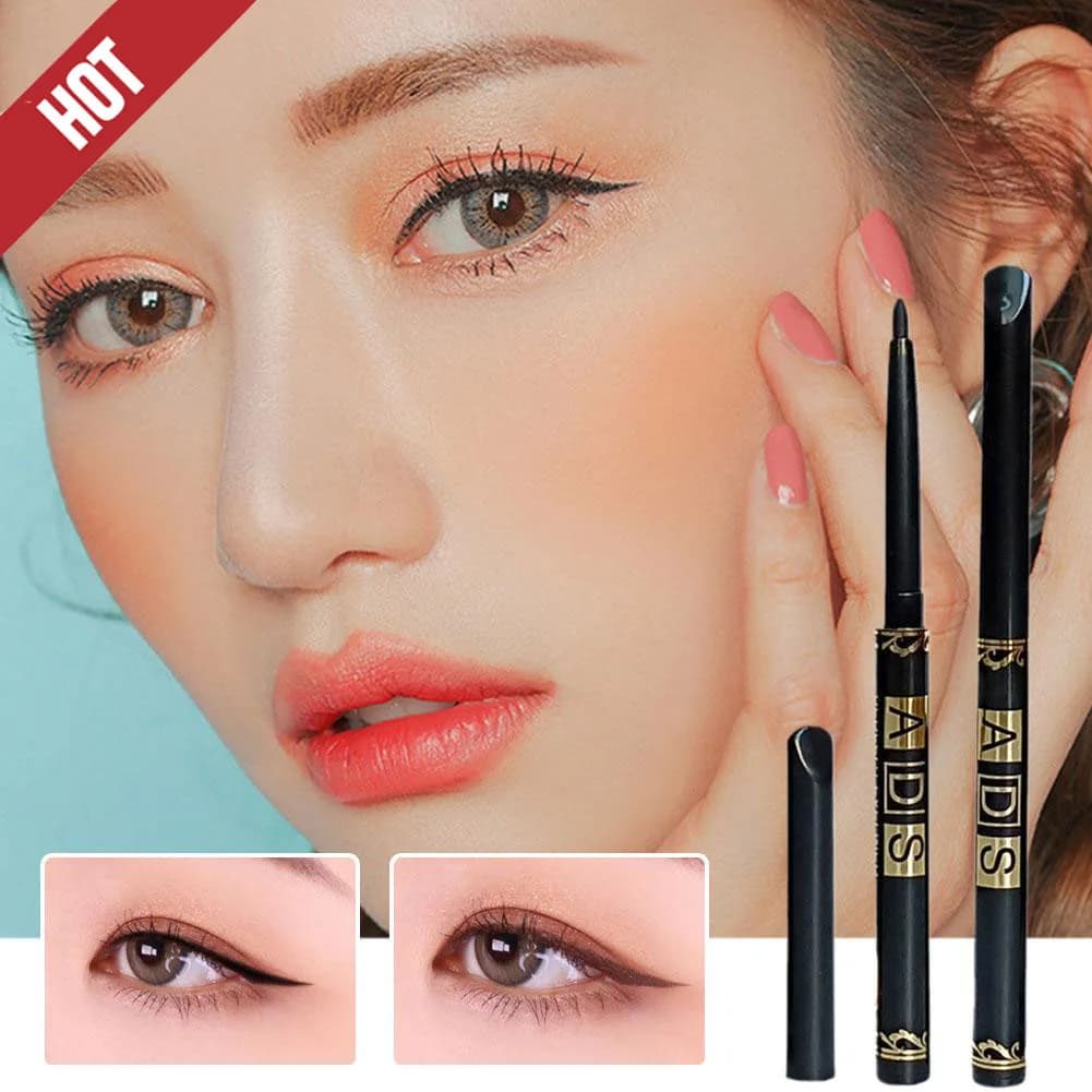 ADS Liquid Eyeliner Eyeliner Pen fine tip liquid, long-lasting black formula, easy application for everyday eye makeup
