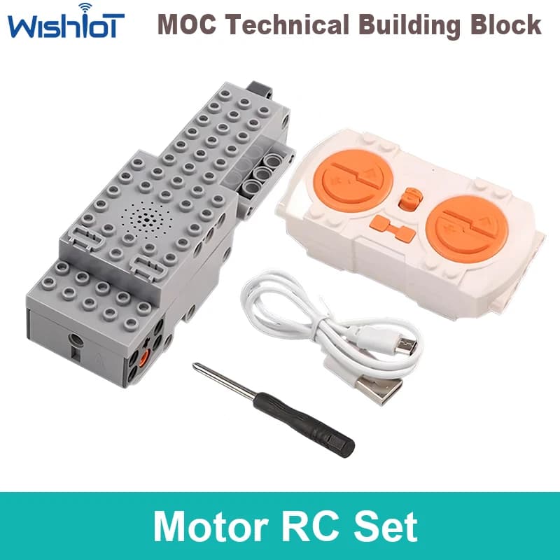 APP Smart RC Kit MOC Set telecomando Scatola batteria ricaricabile Controllo velocità motore Blue-tooth Programma APP Blocchi di costruzione PF