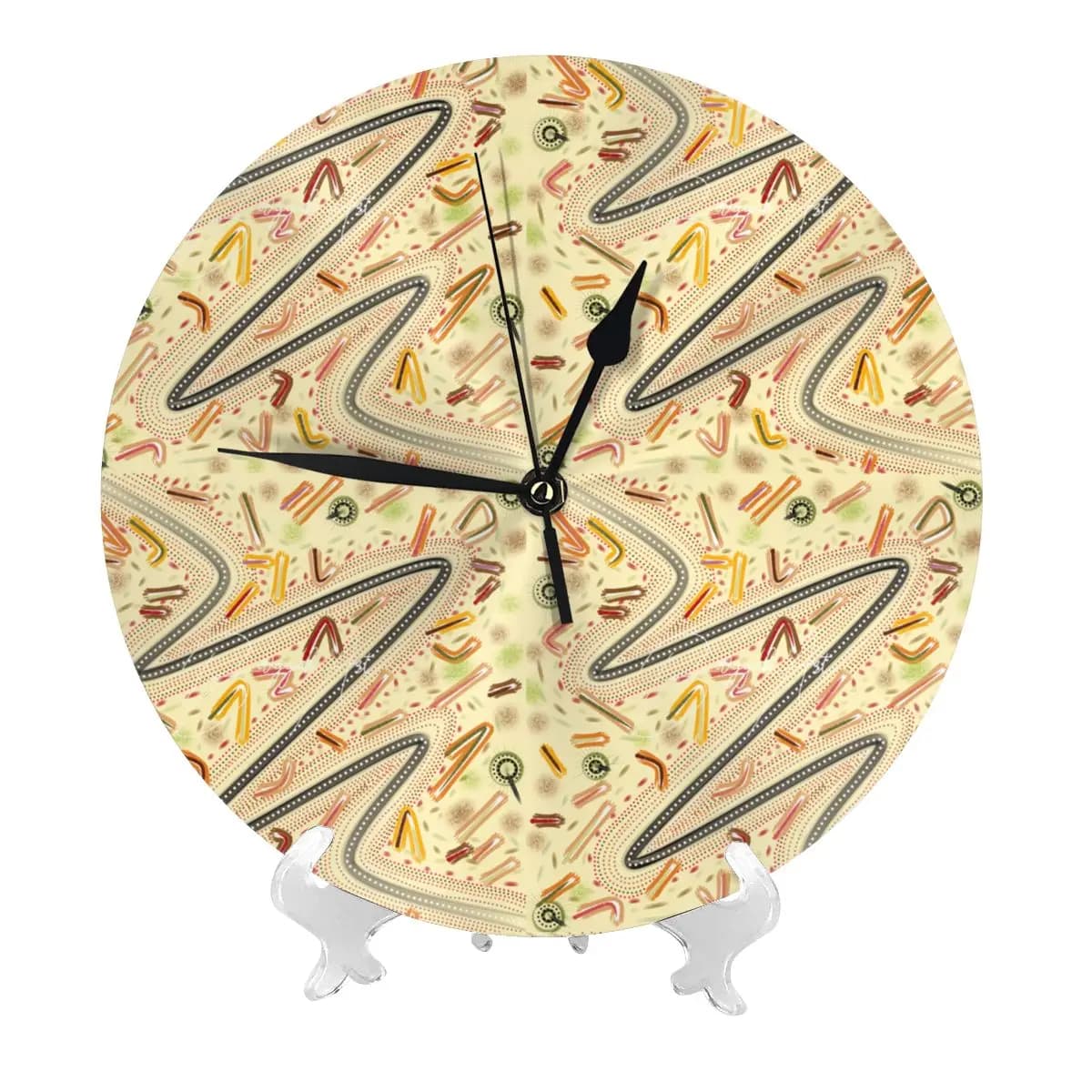 Standing Stones Wall Clock Modern 3D for Home Office Hotel Restaurant School Decoration