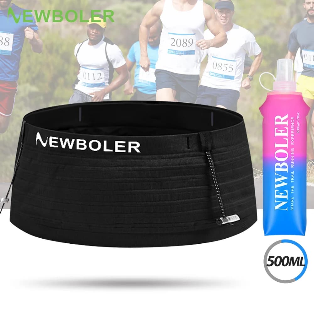 NEWBOLER Men's Running Waist Waist Trail Running Waist Belt Gym Fitness Sports Waist Bag Phone Marathon