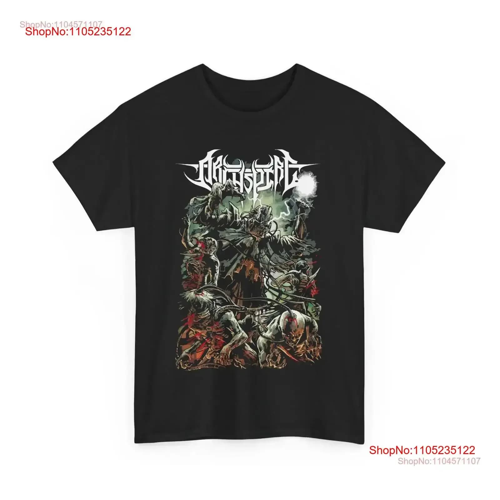 T-shirt in heavy cotton with logo of the band Archspire T-shirt technical Canadian Death Metal Merch Fan musical GifT Clothing Metalhead
