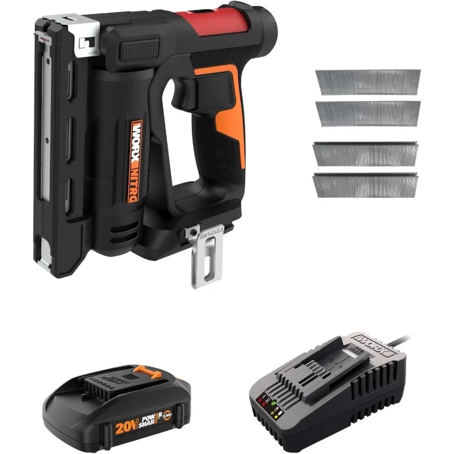 Nitro WX843L 20V Power Share 3/8 Cucitrice a corona a batteria per progetti fai da te efficienti e portatili Fissaggio per carichi pesanti con