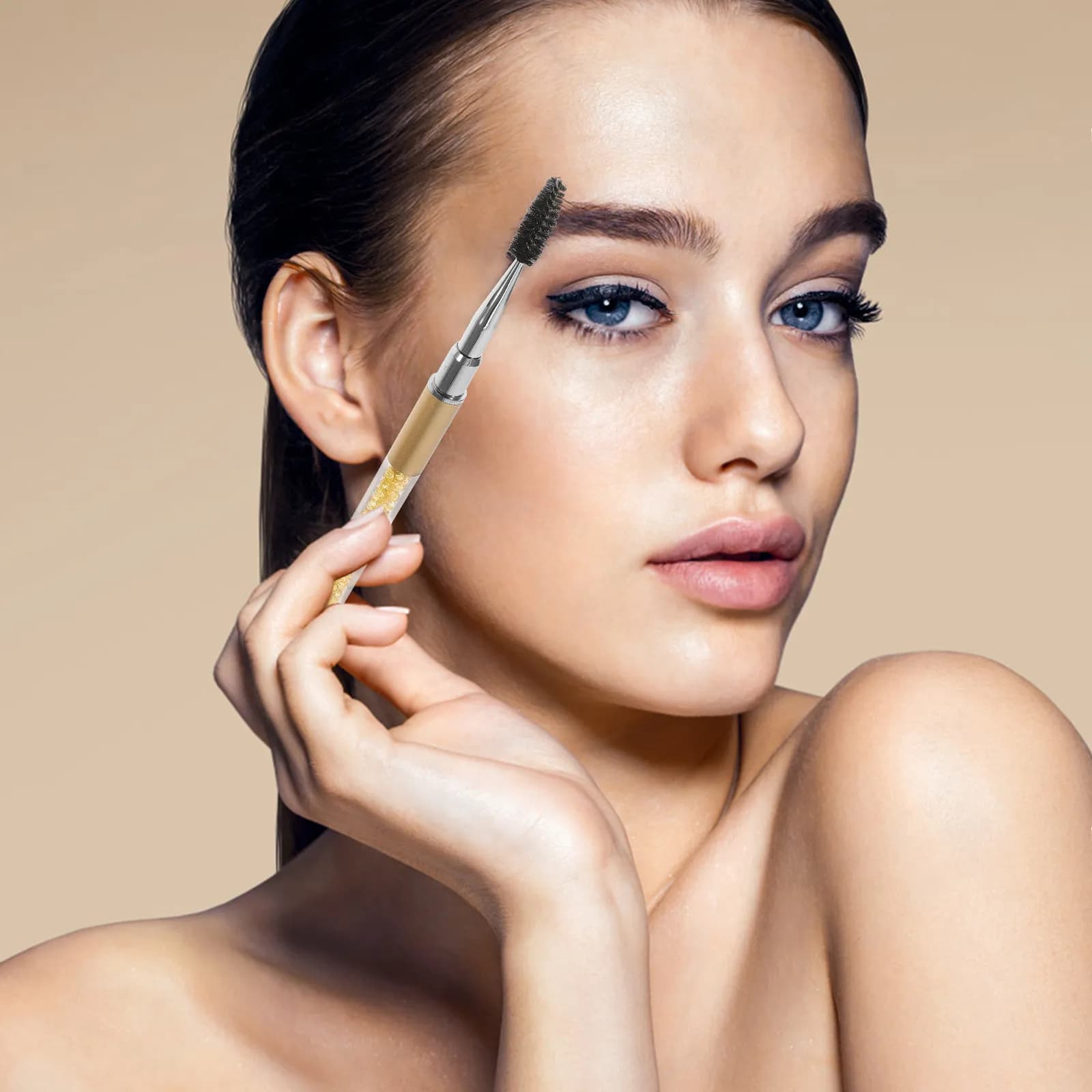 2 Spazzole per Ciglia Leggere e Portatili per la Cura delle Sopracciglia, Mascara, Extension Ciglia, Strumento per il Trucco delle Sopracciglia
