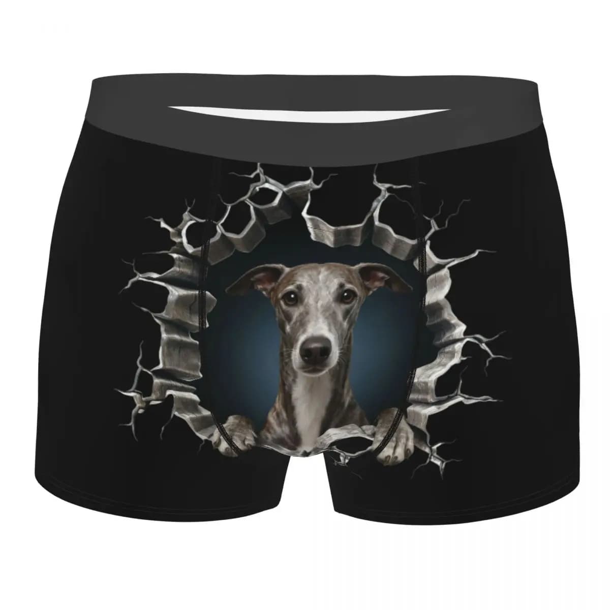 Breaking Through Greyhound Intimo Uomo Stretch Dog Lover Boxer Slip Pantaloncini Mutandine Mutande Regalo di compleanno di San Valentino