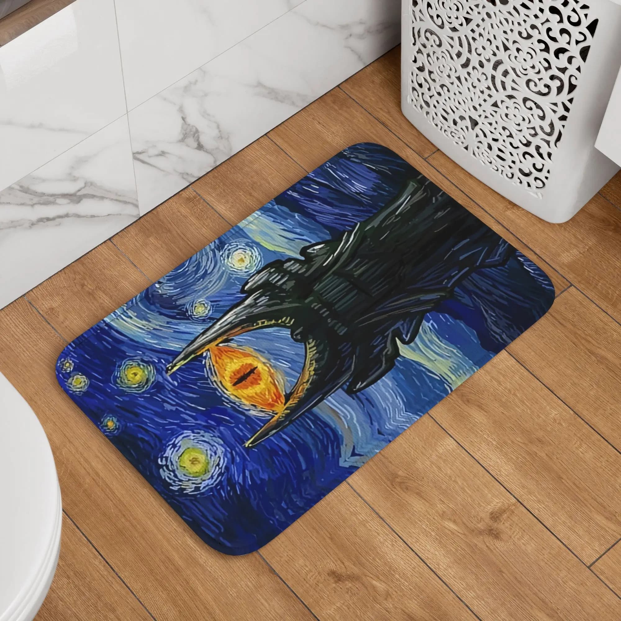 Tappeto personalizzato The Lord Of The Rings, tappetino antiscivolo, stile fantasy britannico, per cucina, bagno, balcone, 40*60 cm