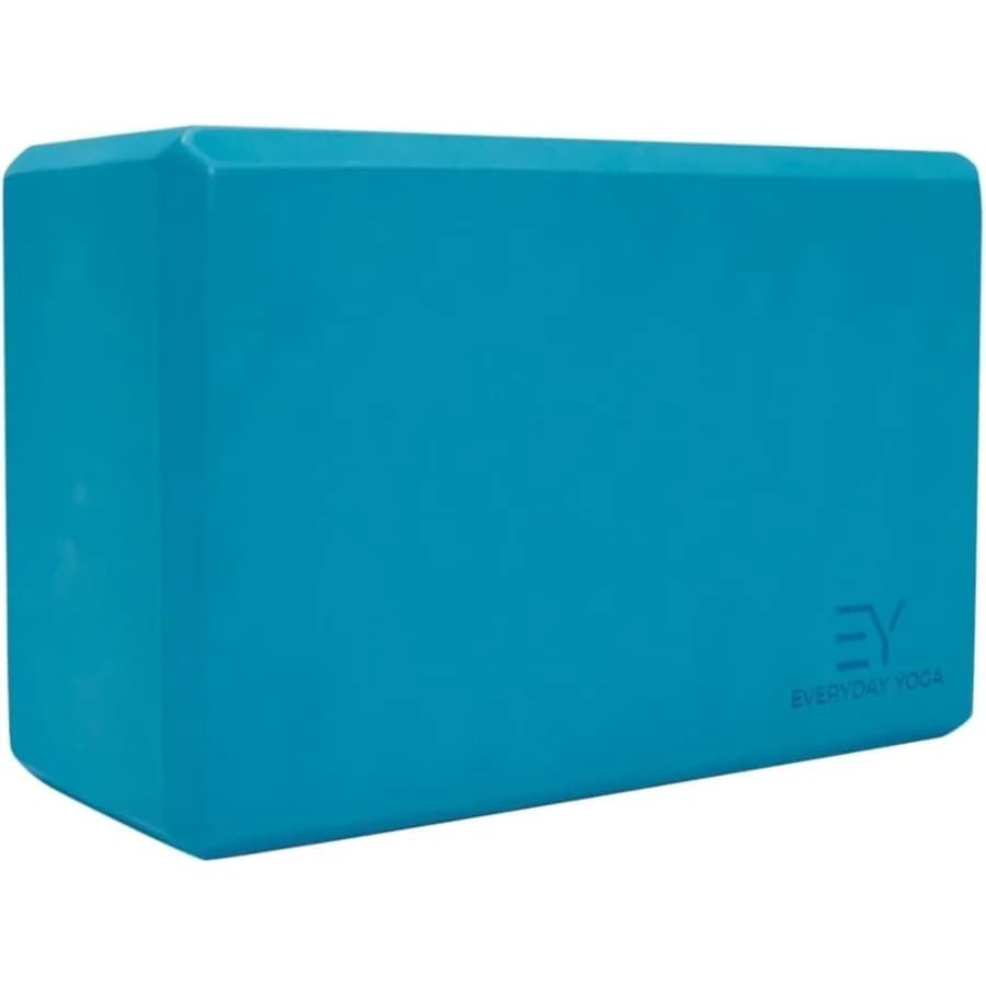 Set Tappetino e Blocco in Schiuma per Yoga Deluxe - Antiscivolo, Ecologico, Antistrappo, Spessore 3mm - Aqua