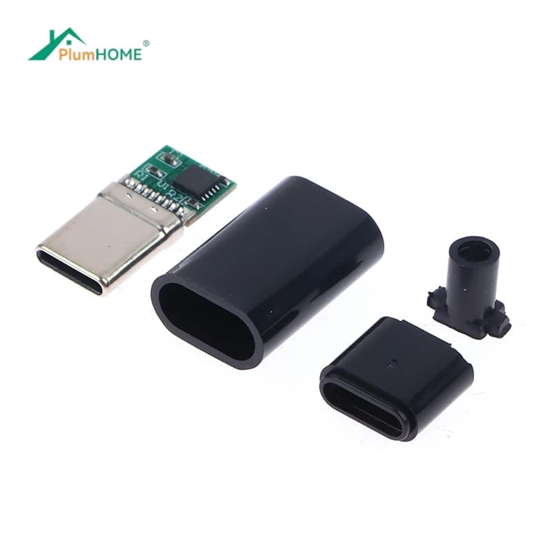 5A PD/QC Decoy Board Fast Charge 5V 9V 12V 15V 20V Module PD 2 3.0 DC Trigger Cable USB Type-C Male Plug QC4 Charge Connector