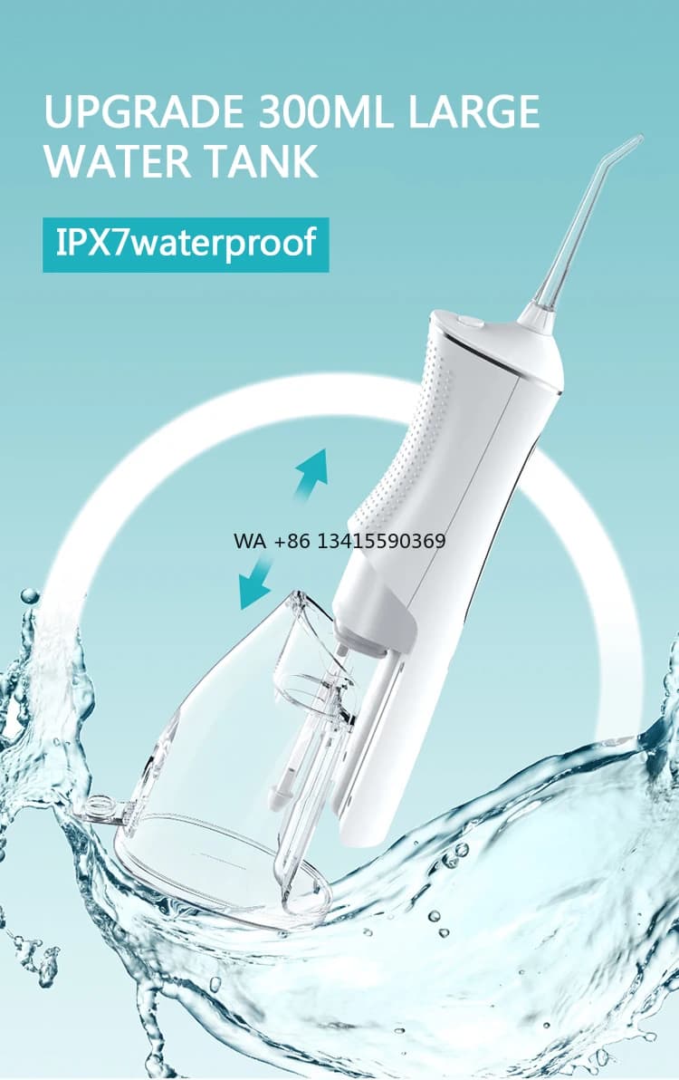Best Cheap IPX7 Waterproof Rechargeable Electric Oral Doucher Nozzle Rotating Teeth Whitening Water Cleaning Whitening