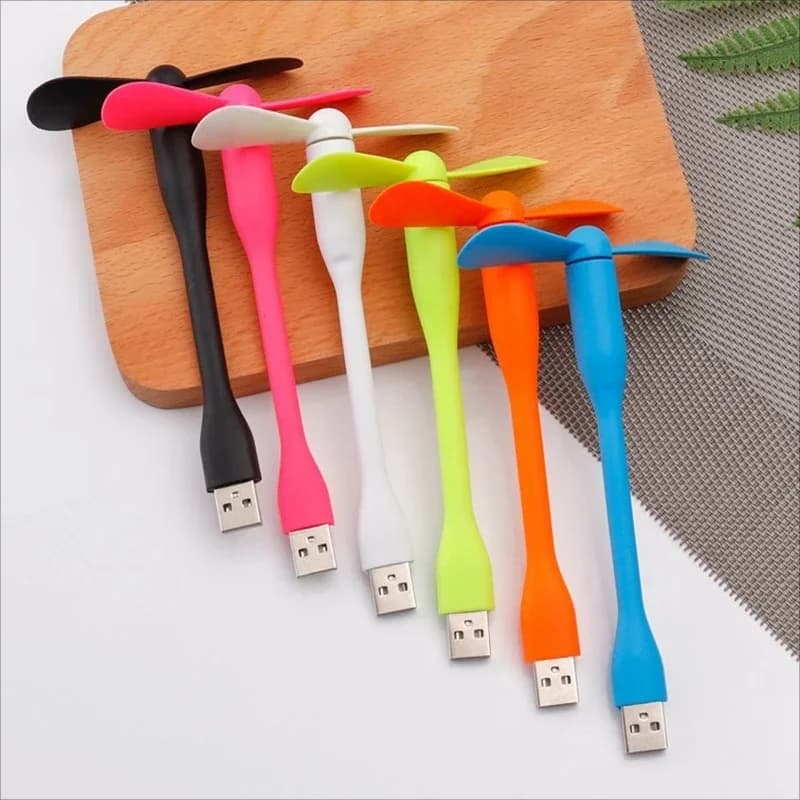 Mini ventola USB portatile flessibile per Laptop PC Power Bank caricatore ca ventola portatile Gadget di raffreddamento da viaggio estivo ventole per telefoni cellulari