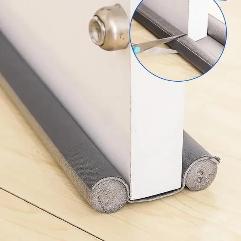 1PC flessibile sotto la porta tiraggio tappo porta inferiore striscia di tenuta striscia meteorologica più spessa anti-freddo gap bloccante striscia meteorologica di tenuta