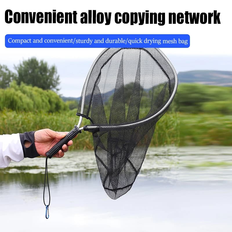 Guadino in Lega di Alluminio per Pesca a Mosca, Mini Rete per Oggetti Micro, Kit Attrezzatura da Pesca, Rete per Carpfishing, Polpo a Zampe