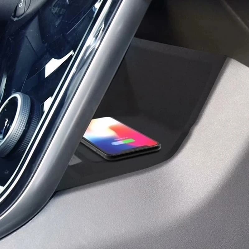 Supporto per telefono di ricarica per auto caricabatterie wireless da 15w per Land Rover Range Rover Velar 2017-2021 caricabatteria da auto veloce pad piastra di ricarica