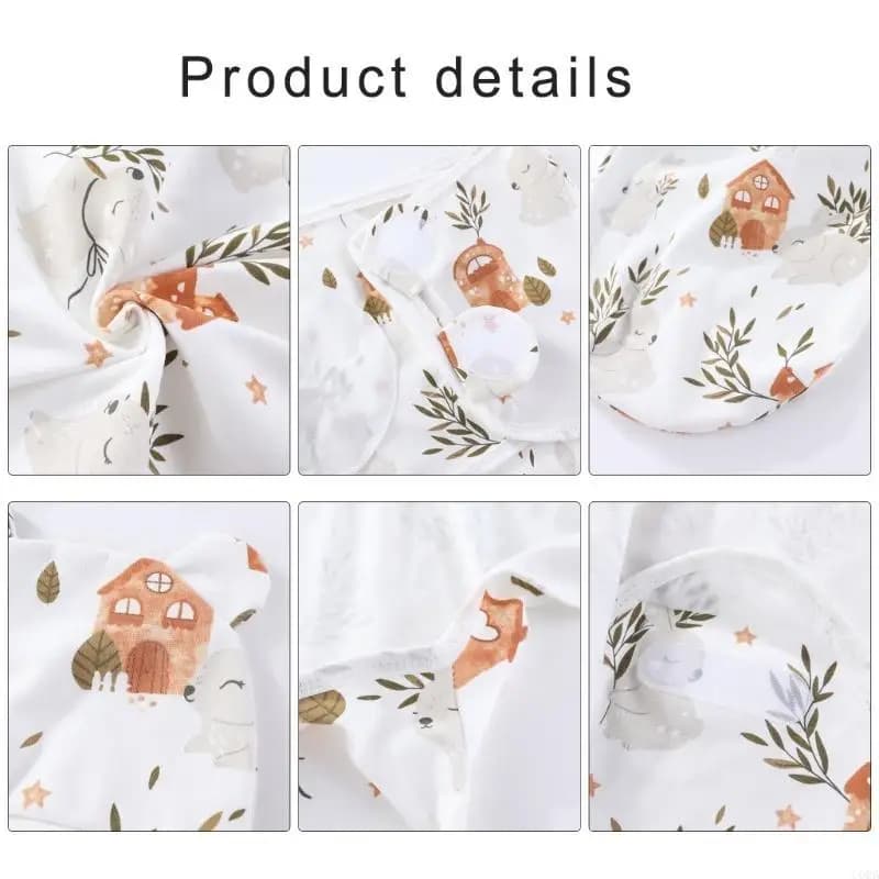 CORB Sleep Bag Bags with Hat Breathable Baby Sleeping Bags for Newborns Baby Essential Wearable Cotton Wrap Blanket