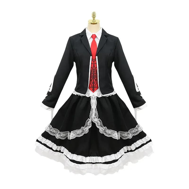 Celestia Ludenberg Cosplay Dangaronpa Uniforme scolastica Donna Halloween Set completo Costume gotico Lolita Partya;2'k,8;c'